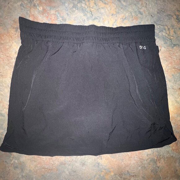 Dsg Mid-Rise Stride Skort With Built-In Shorts, Black, Size Small‎ - Picture 1 of 9